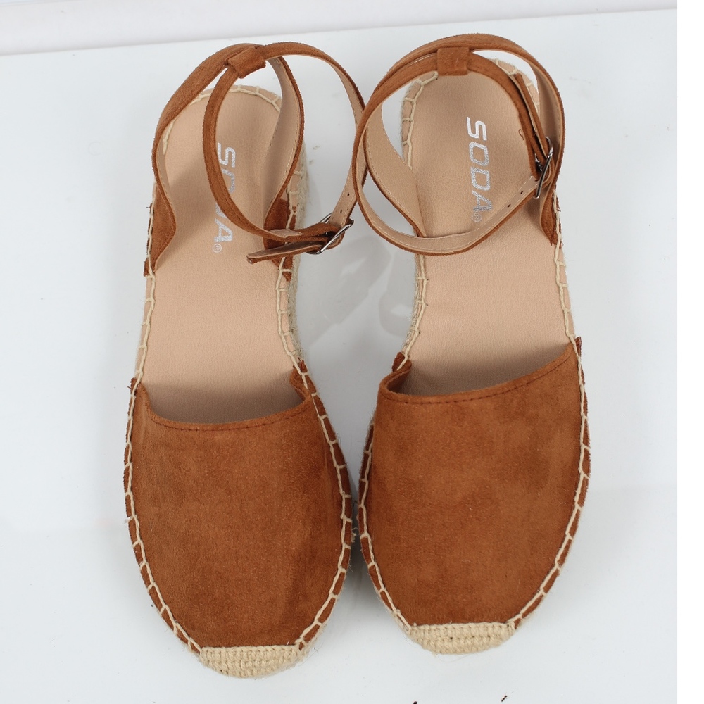 SiZe 9 Hazel Crochet Espadrilles Ankle Strap Flatf - Picture 4 of 5